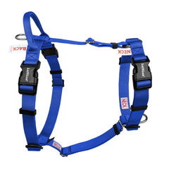 Harnais LufeLux sans traction — vue frontale, liberté de mouvement pour votre chien.