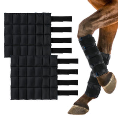 LUFFWELL attelles-jambe-cheval ensemble 2, soutien durable pour l'entraînement.