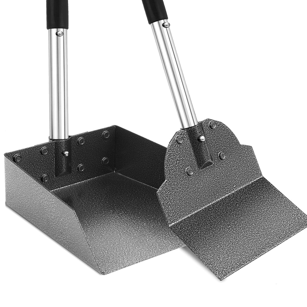 LUFFWELL Ramasseur de crottes avec plateau aluminium, collecte rapide.