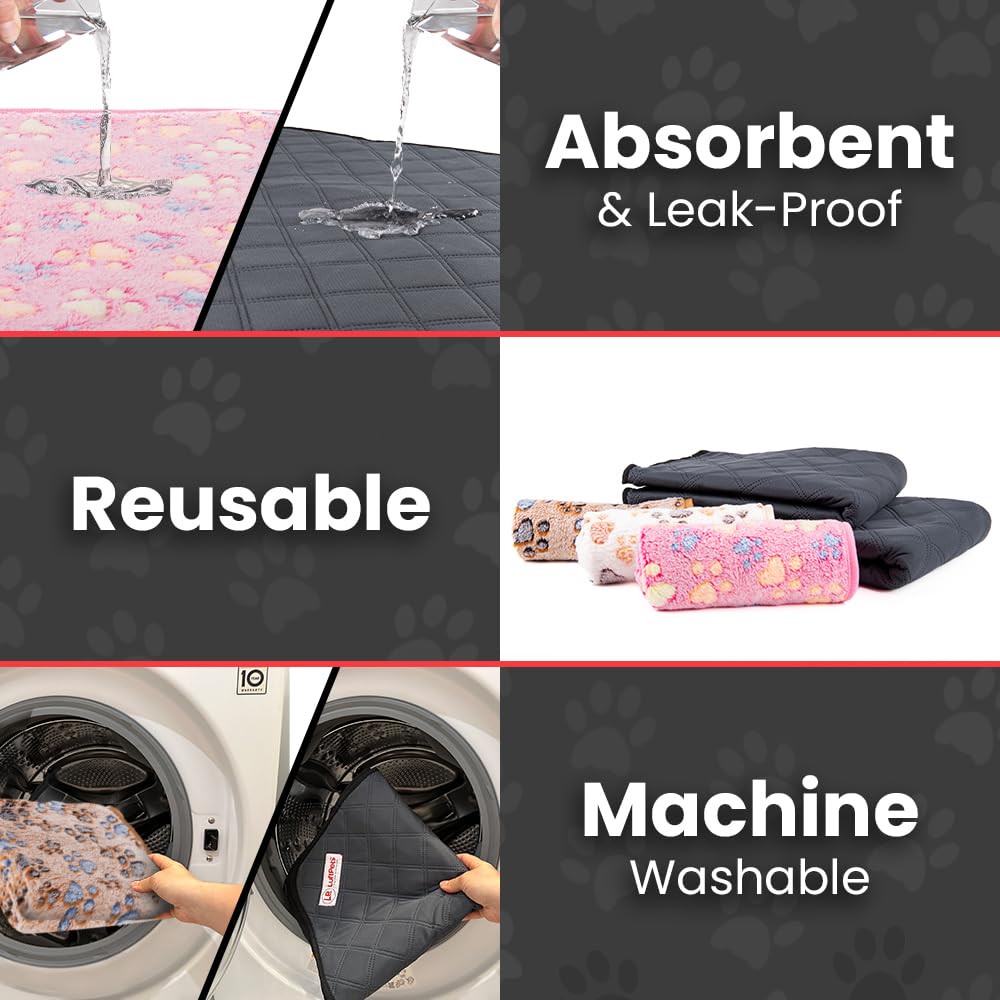 LUFTPETS tapis-sol lapin 24x16, sèche rapidement et évite les miettes