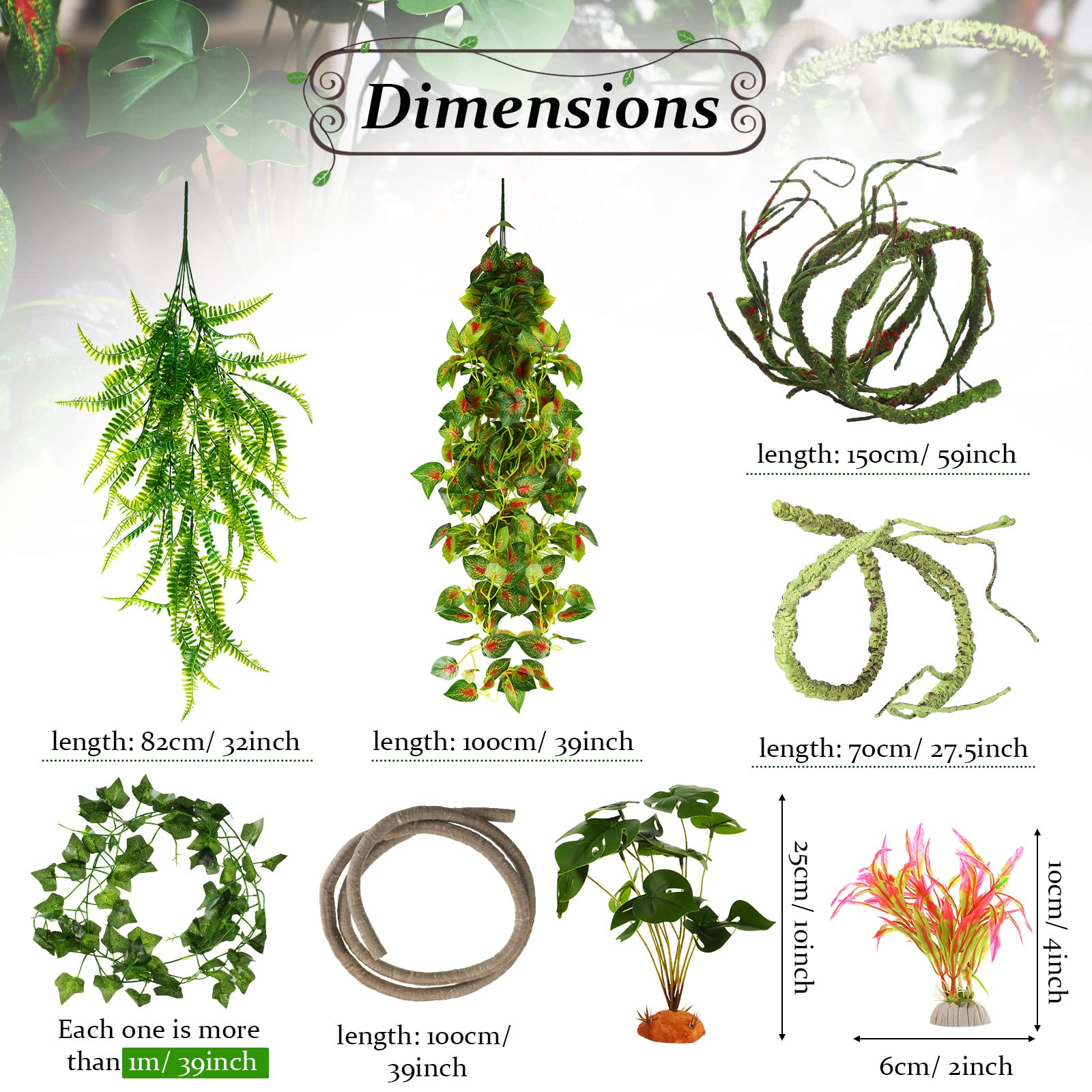 LuinaBio : ventouses terrarium pour fixation facile et rapide des décorations