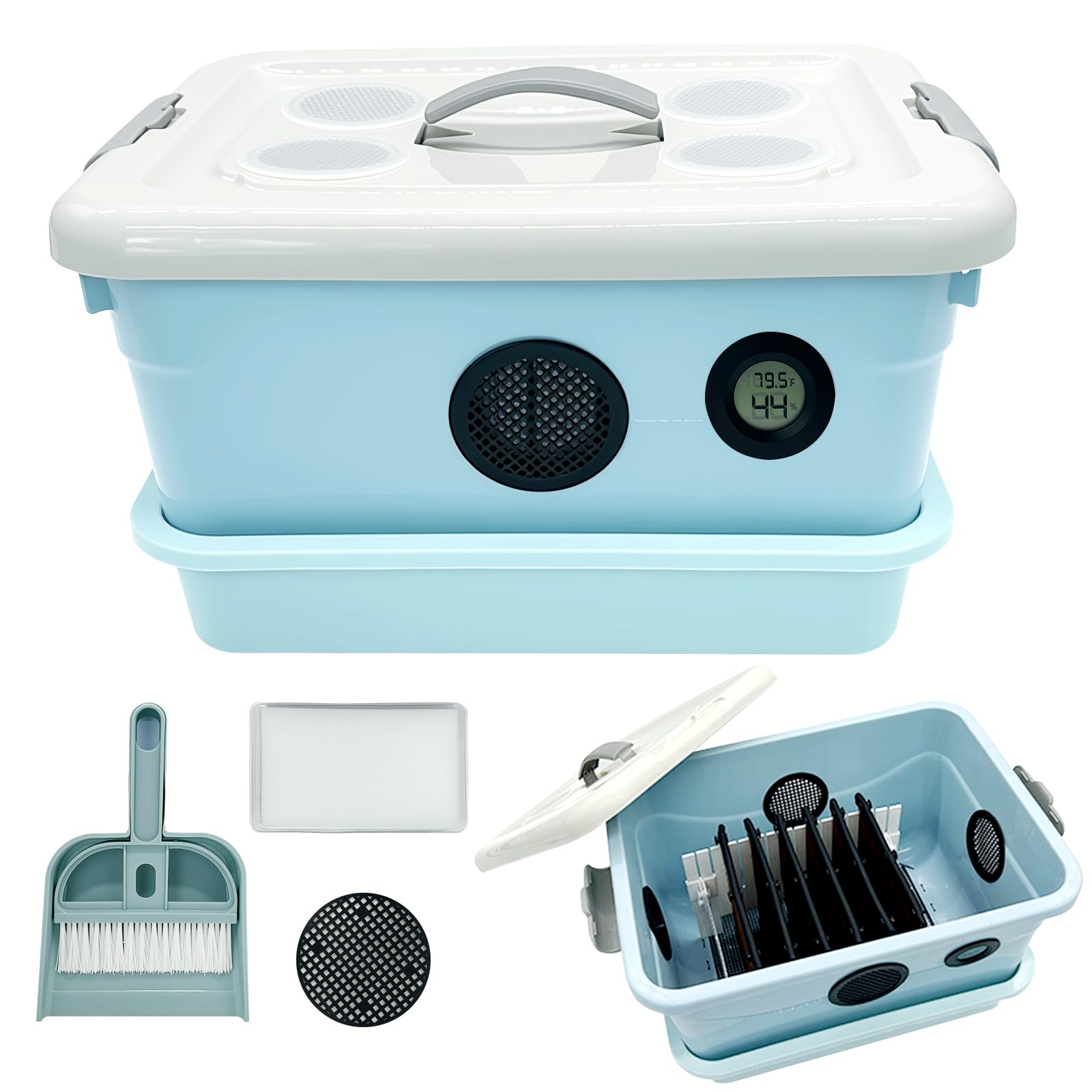 LUKHMELF Cricket Keeper Conteneur Dubia pour élevage d'insectes pour reptiles