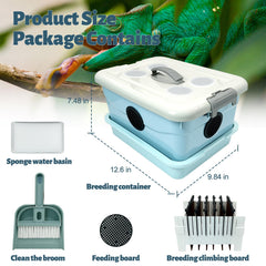LUKHMELF Cricket Keeper Thermomètre et hygromètre intégrés pour surveillance du climat