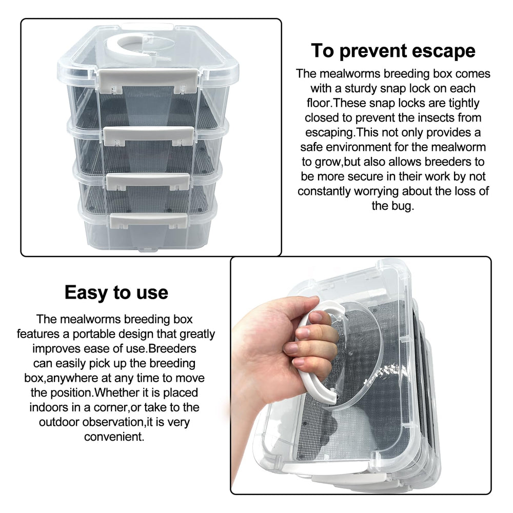 Design portable permet de déplacer facilement le kit d'élevage