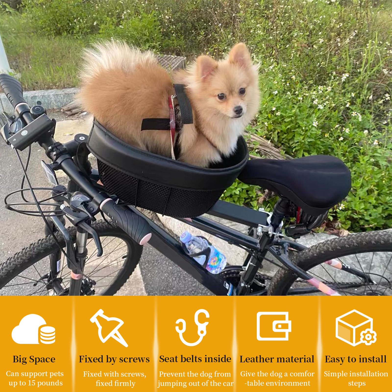 Panier facile à transporter pour partir en promenade avec votre animal.