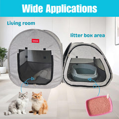 lukidoki dimensions 132x61x71 cm offrant espace confortable pour un ou deux chats.
