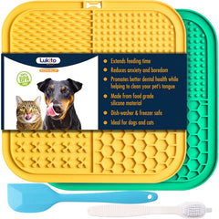 LUKITO tapis-léchage silicone ventouses-77: fixation sûre et activité distrayante pour l’animal.