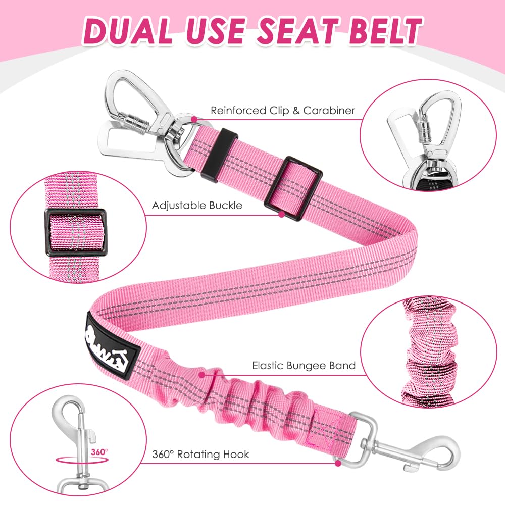 Lukovee ceinture chien voyage en voiture, sécurité et tranquillité.