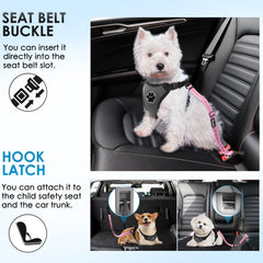 Lukovee harnais chien auto rose, sécurité et confort pendant le trajet