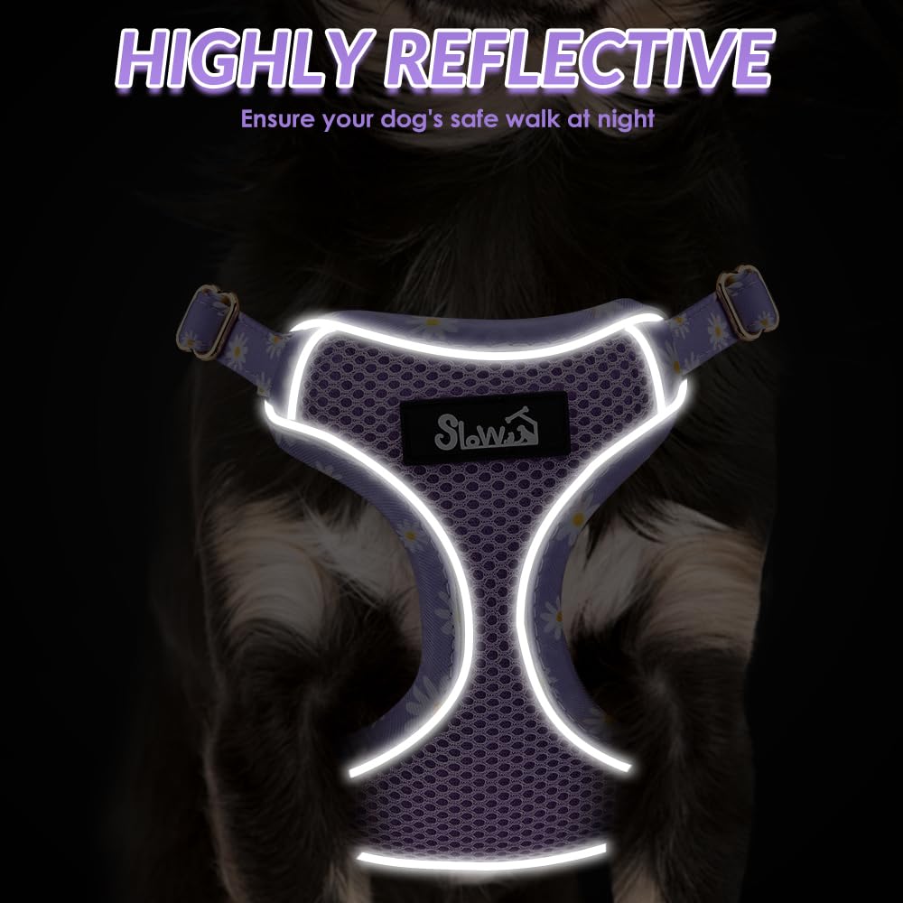 Harnais Lukovee en mesh et suede, matériaux durables et confortables.