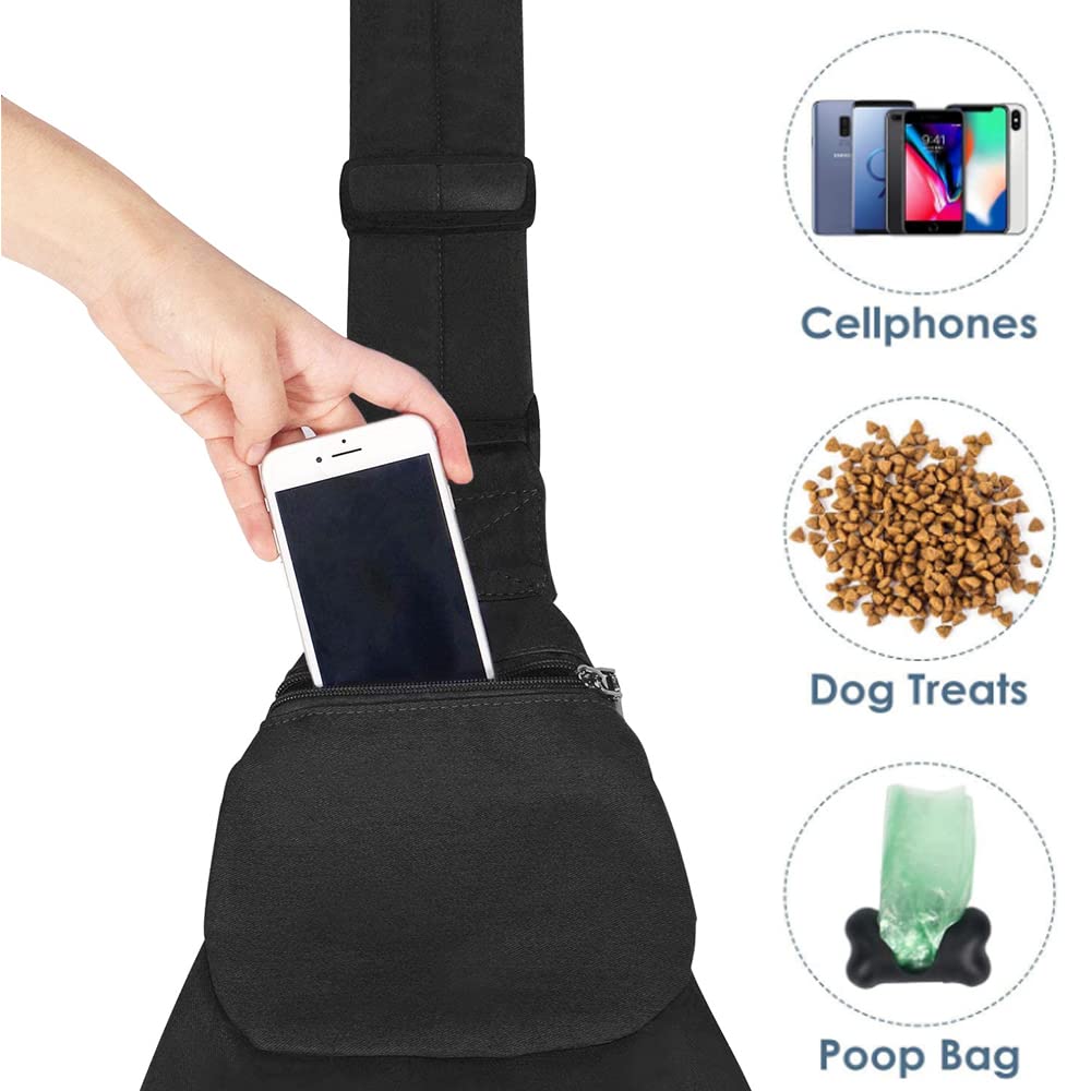 Lukovee Pet Sling réglage longueur épaule pour une adaptation parfaite.