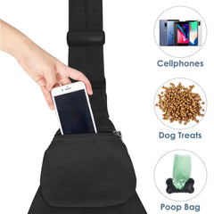 Lukovee Pet Sling réglage longueur épaule pour une adaptation parfaite.