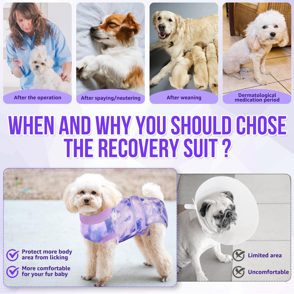 Lukovee Recovery Suit chien: polyester doux et respirant pour le confort.