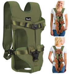 Lukovee sac-dos-chien pattes avant dehors — confort lors des promenades.