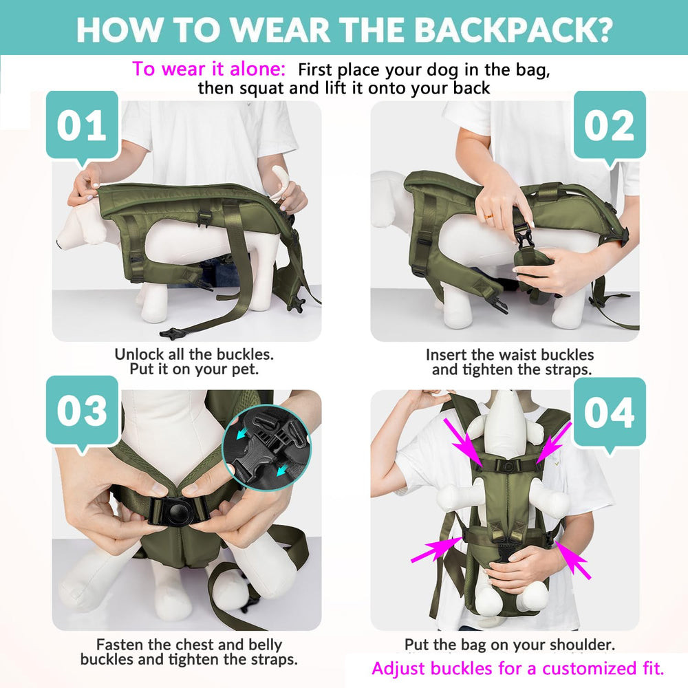 Lukovee sac-dos-chien guide dimensions — conseils clairs pour un bon ajustement.