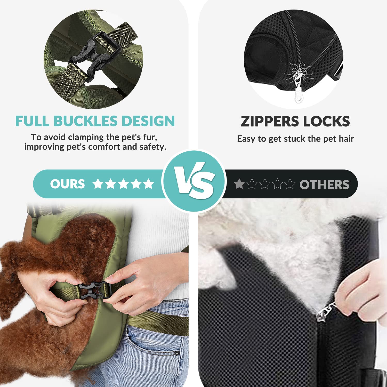 Lukovee sac-dos-chien leger voyage — option légère pour voyager avec son chien.