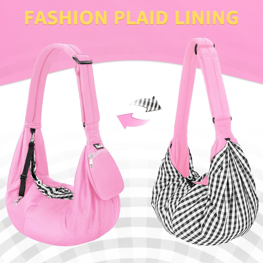 Lukovee sac-portage animal couleur rose pâle pour un style doux et discret.