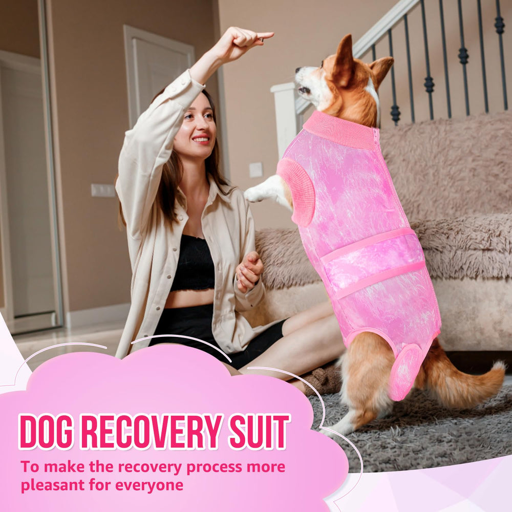Lukovee vêtement chien après chirurgie, espace arrière pour toilettes propres.