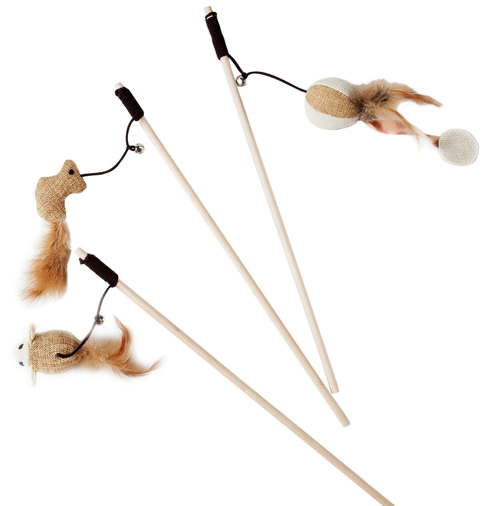 LukPaw Teaser Chat: baton sisal avec boule, jeu interactif