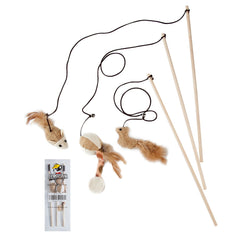 LukPaw Teaser Chat: baton sisal avec souris, stimulation et exercice