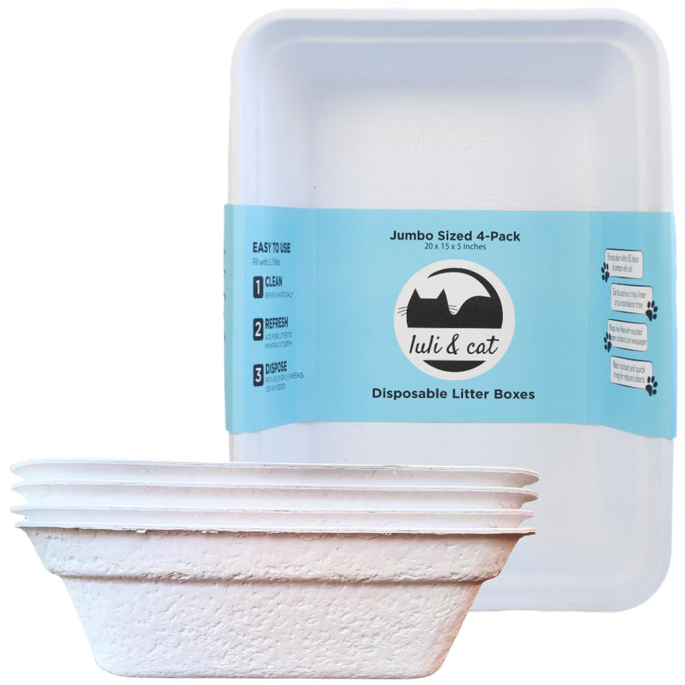 Bac Luli et Cat jetable jumbo blanc, pratique pour voyage et changement.