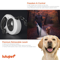 LULUPET freinage à une main pour un contrôle facile.