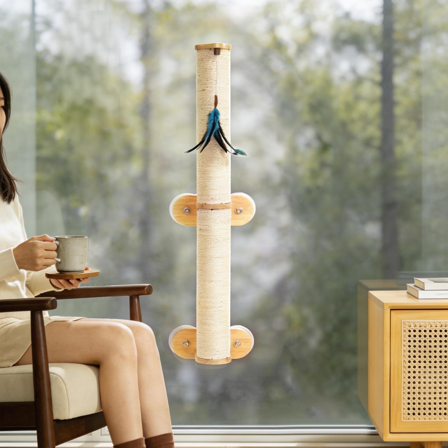 Griffoir Lulu's World sans perçage, idéal pour locataires.