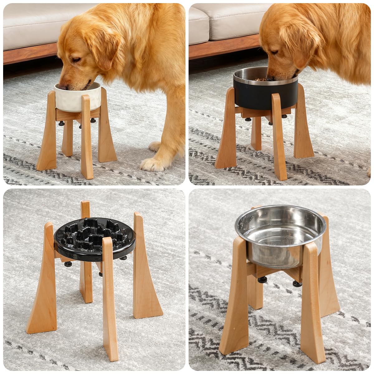 LuLuwood ensemble durable avec matériaux résistants pour repas quotidiens.