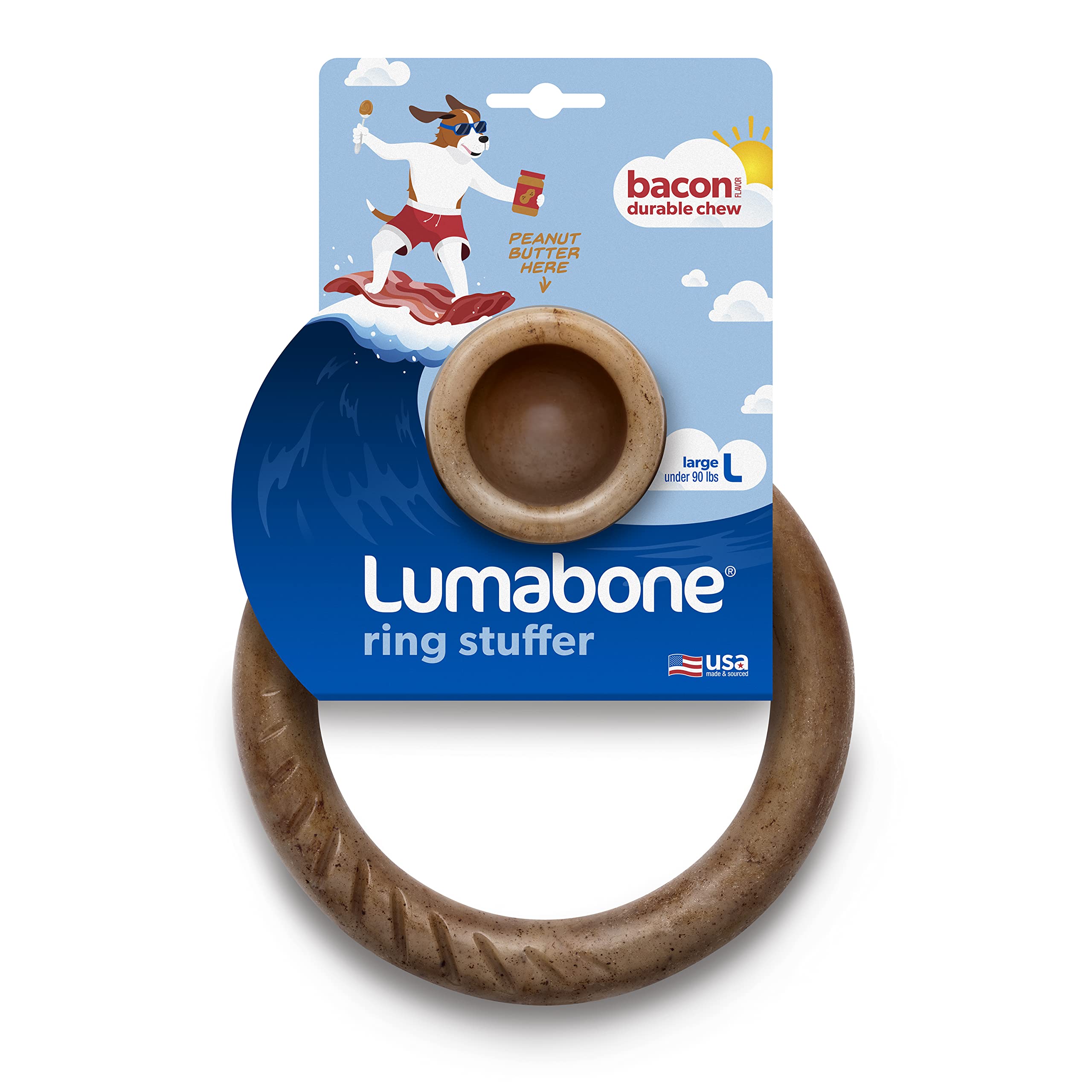 Lumabone Saveur Porc fumé Véritable — goût attirant qui ravit les chiens curieux.