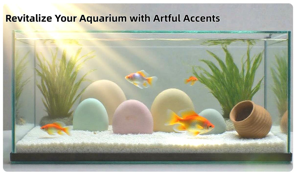 Abri-poissons LummiPlay, dômes pastel offre refuge naturel.