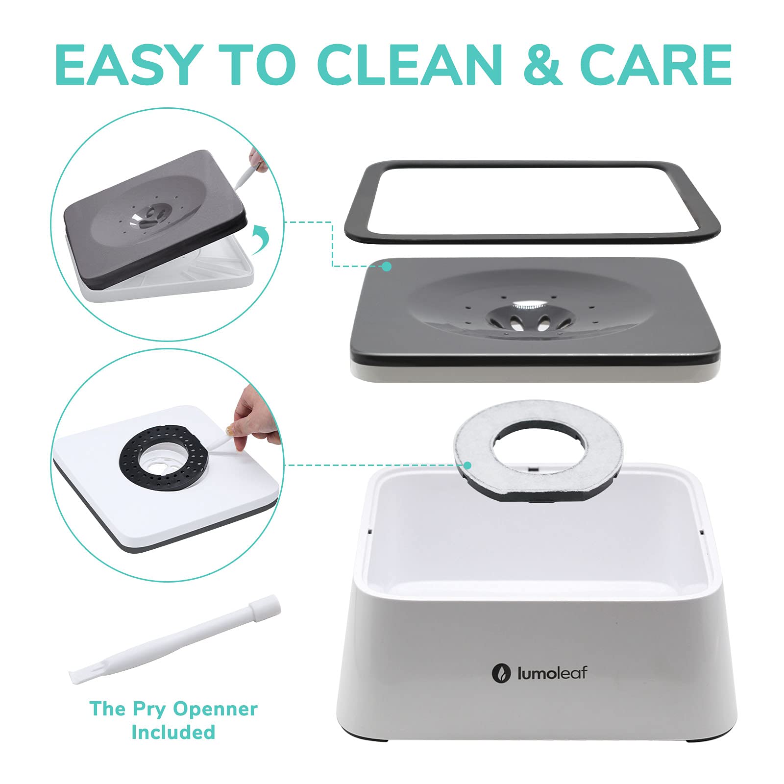 Utilisation pratique à domicile ou en voyage pour chiens LumoLeaf.