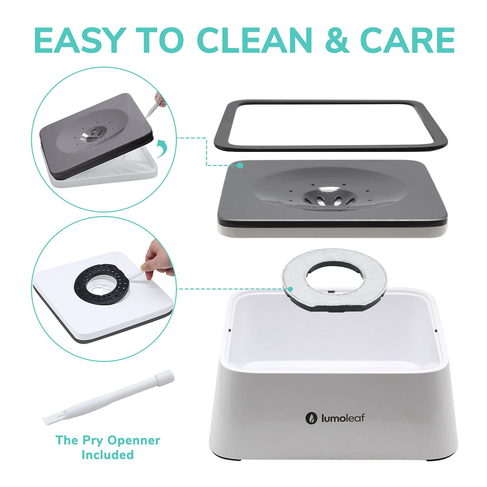Utilisation pratique à domicile ou en voyage pour chiens LumoLeaf.