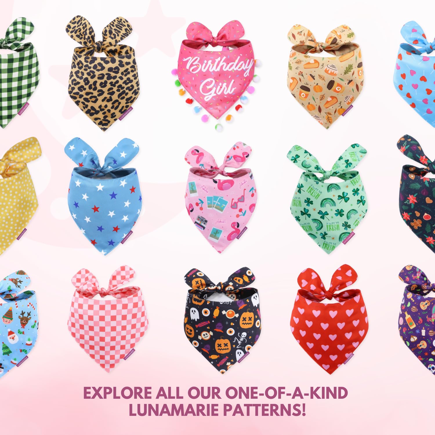 Bandana LunaMarie coloris vifs, accessoire tendance