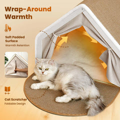 Base douce LUNNTE, repos confortable pour chat.