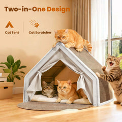 Tapis griffoir sisal naturel LUNNTE pour chats.