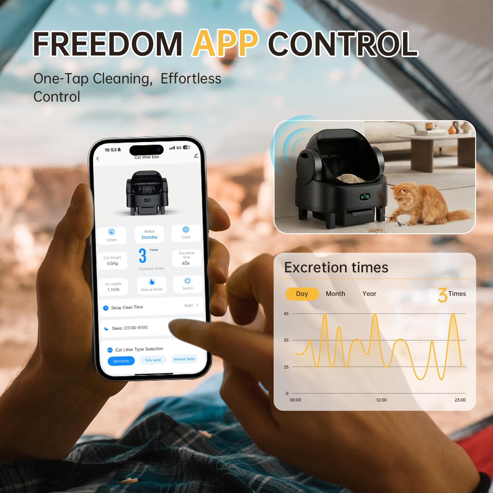 LUODIER nettoyage automatique et gestion des dechets, interieur propre.