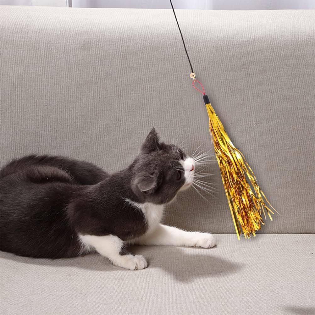 LUOZZY teaser multicolore: baton et pompon métallique pour varier les jeux et l’excitation.