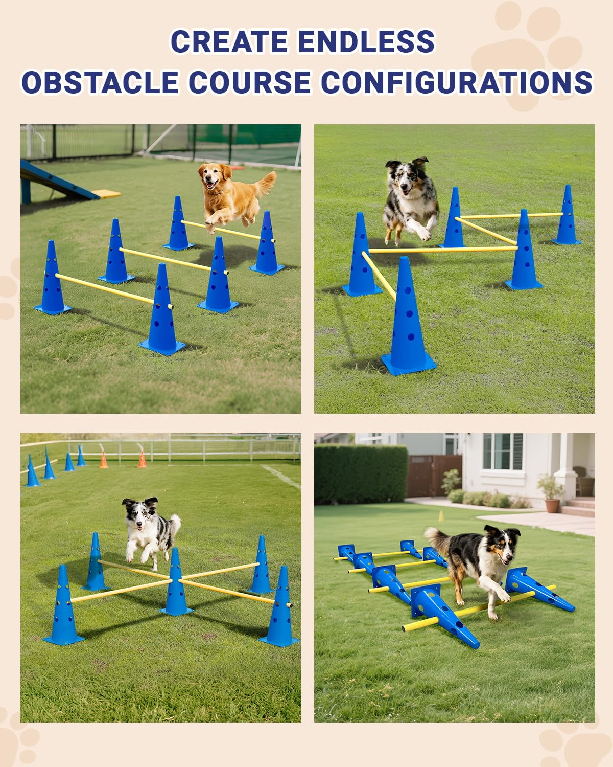 Ensemble complet Lupar: agilité chien à domicile et exercices complets
