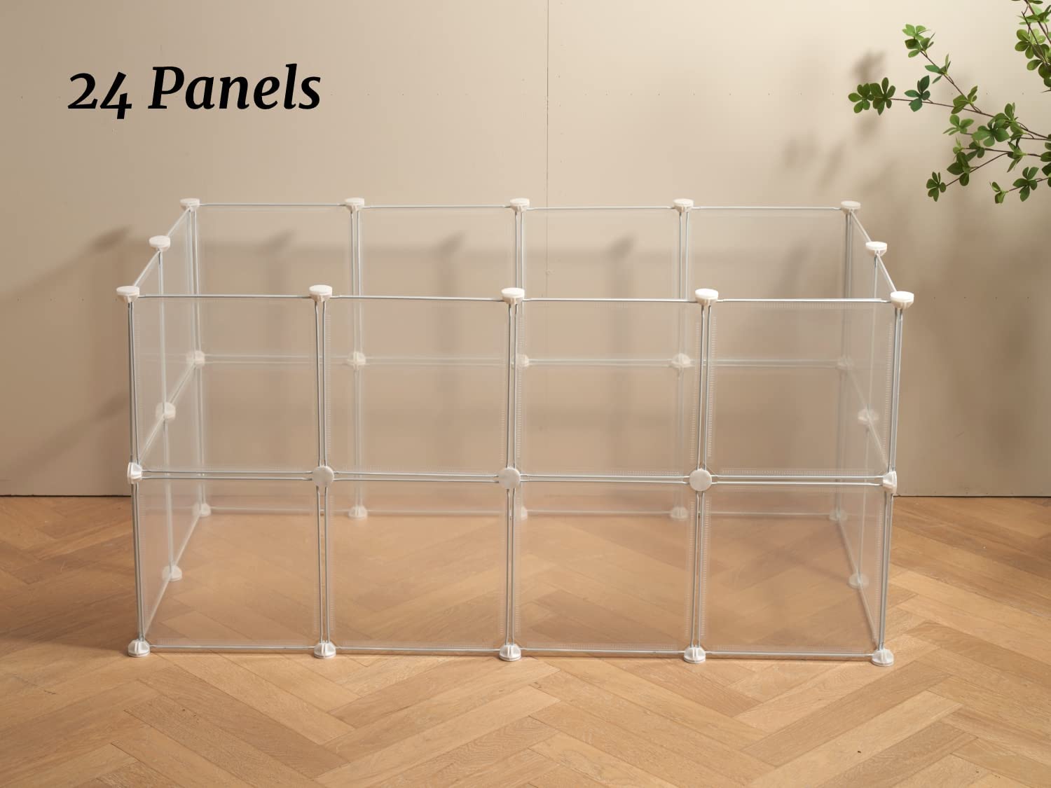 Cage de jeu LURIVA idéale pour chiots et lapins, usage intérieur