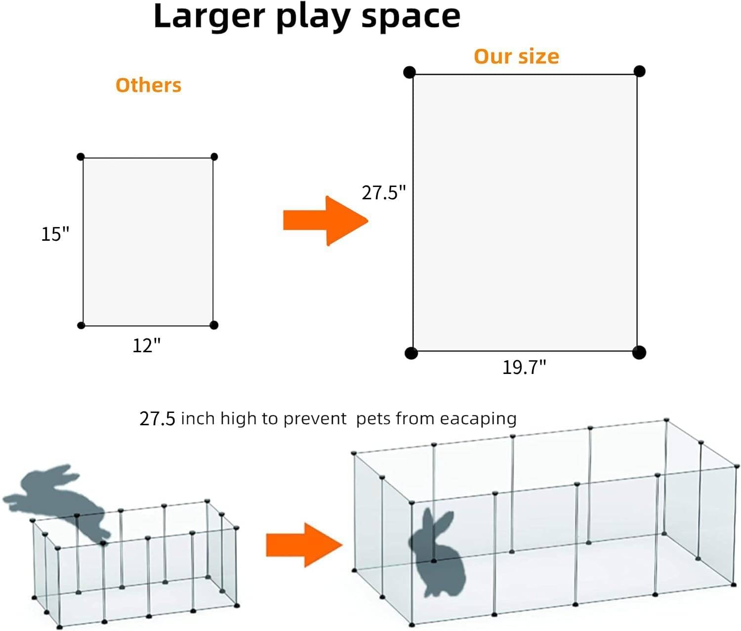 Montage rapide du parc LURIVA pour animaux sans outils