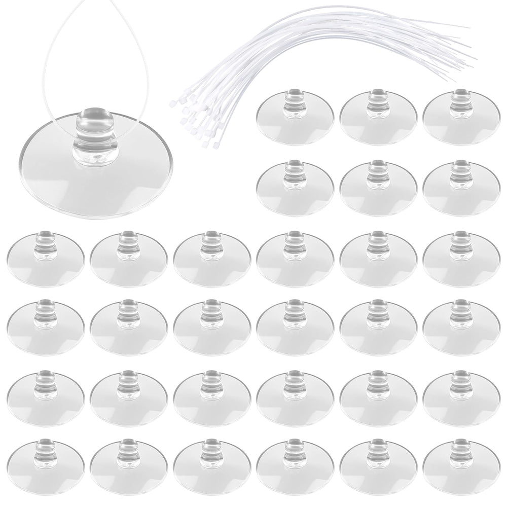 Ventouses LUSTRIB transparentes pour parois lisses offrant une adhérence fiable.
