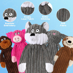 Jouet Luudoogs animal en peluche, version grande, idéal pour draguer et lancer.