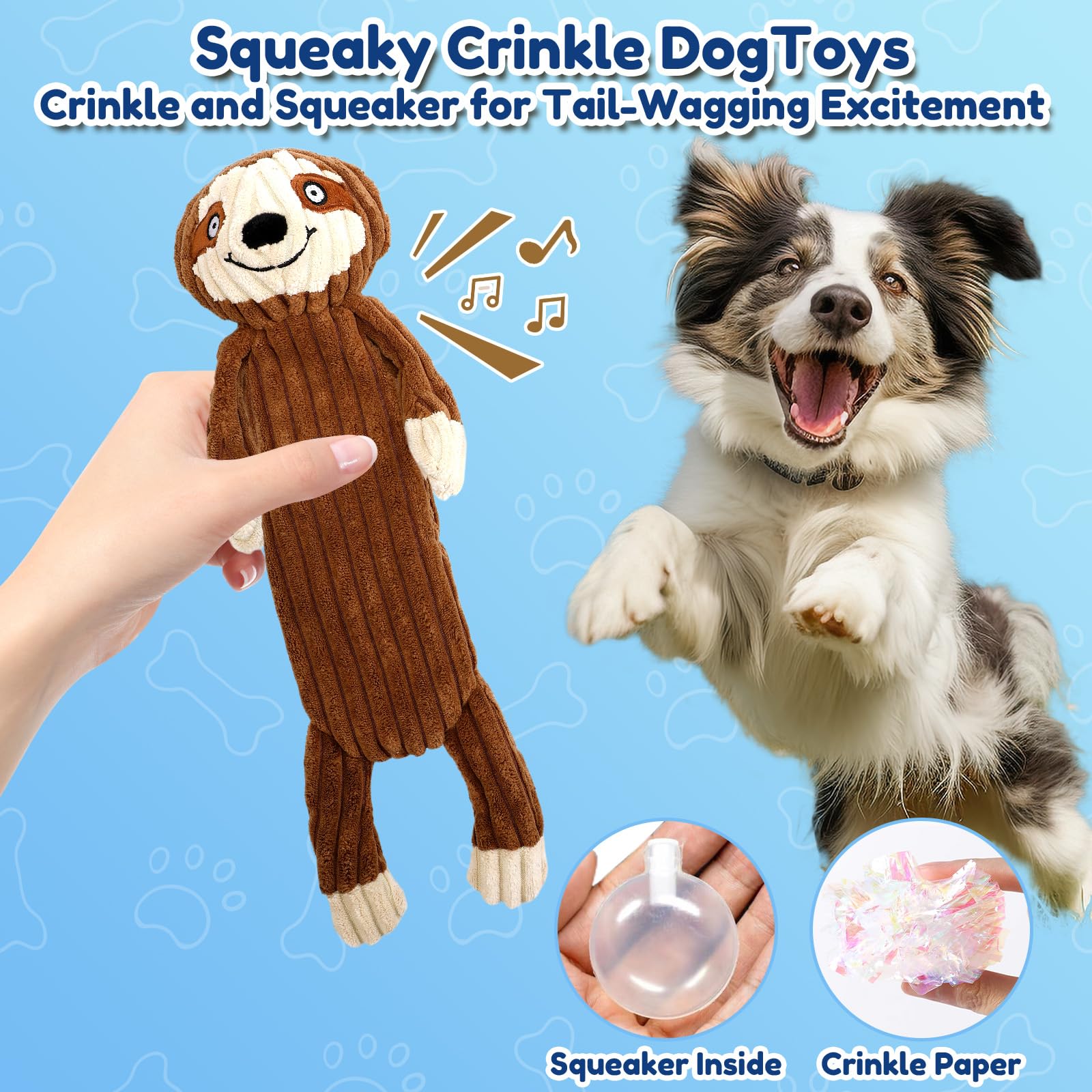 Jouet Luudoogs durables non toxique, peluche robuste pour chiens de grande taille.