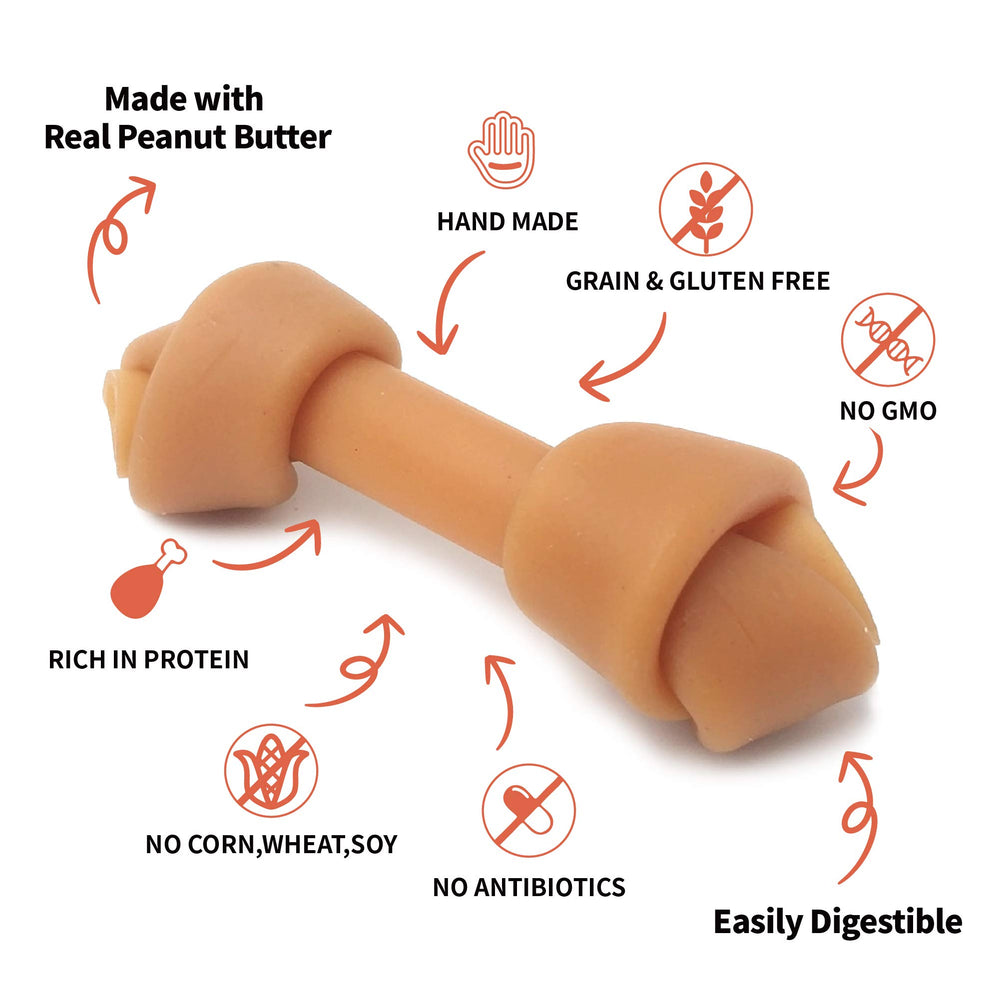 LuvChew Morceaux os petits - croquant pratique pour petites bouchées