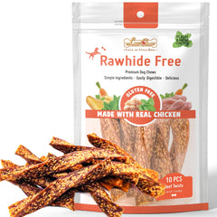LuvChew twists boeuf naturel, friandise savoureuse favorisant la mastication chez les chiens.