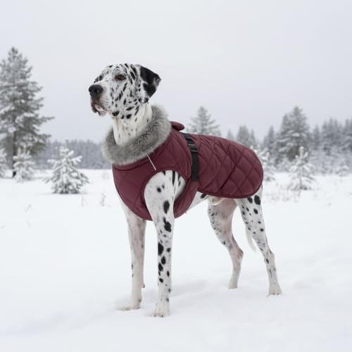 LUVMOJO col réfléchissant et col faux fur: visibilité nocturne améliorée lors des sorties.