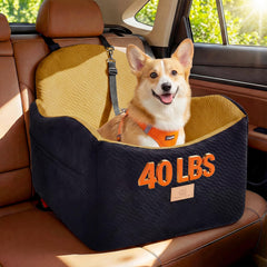 Siège-auto LUXYBEE pour chien moyen avec revêtement imperméable et confort durable.
