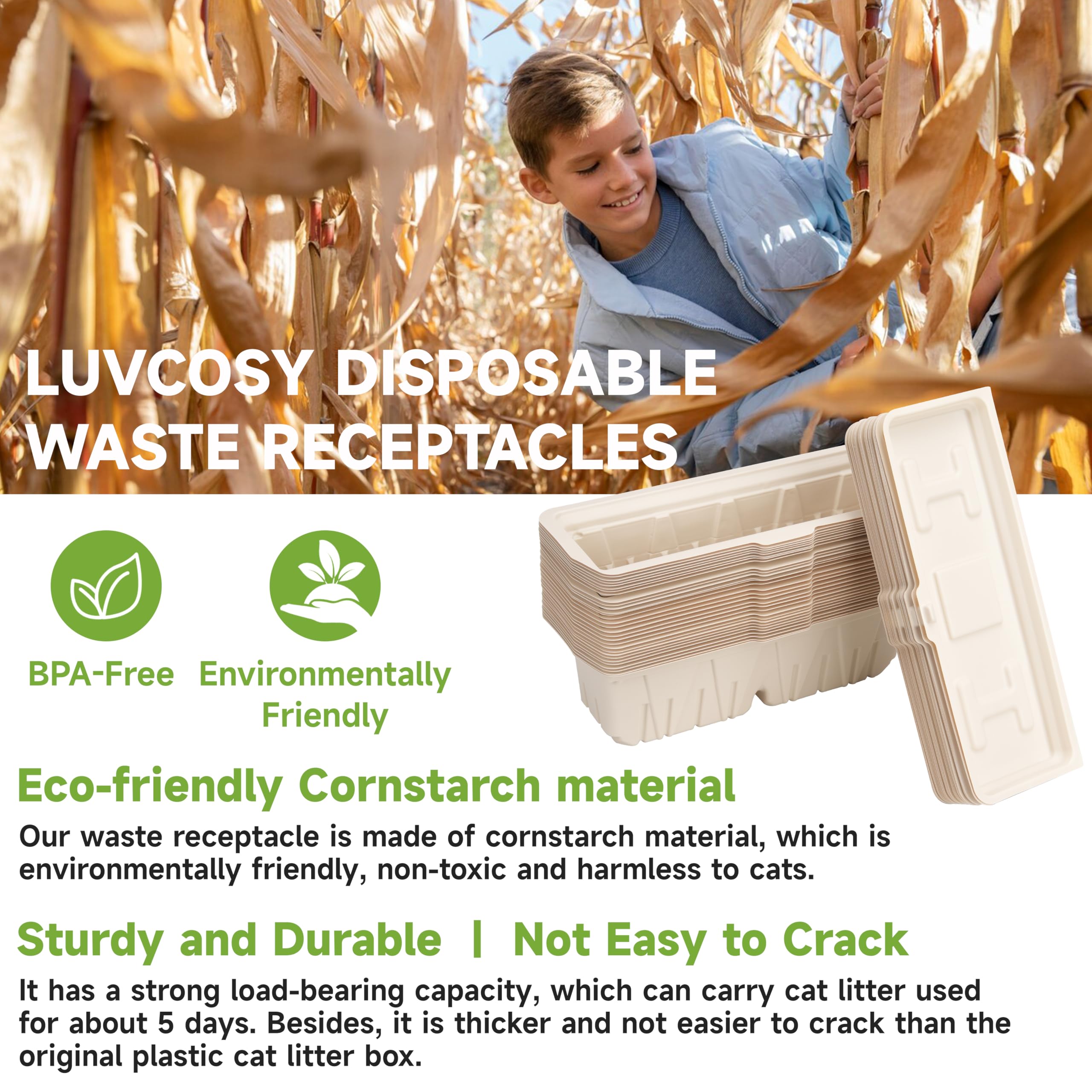 LUVCOSY nettoyage rapide et sans tracas avec pliage des bords