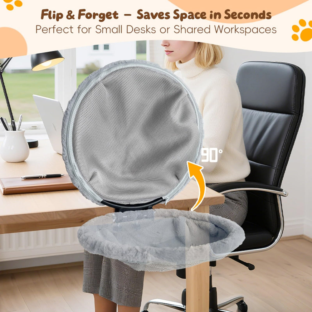 L&W BROS Cat Desk Bed avec housse amovible, entretien facilité.