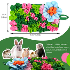 Le tapis LWINGFLYER vert, design mignon, ralenti l’ingestion pour des repas plus calmes.
